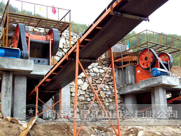 砂石生產線作業(yè)現場