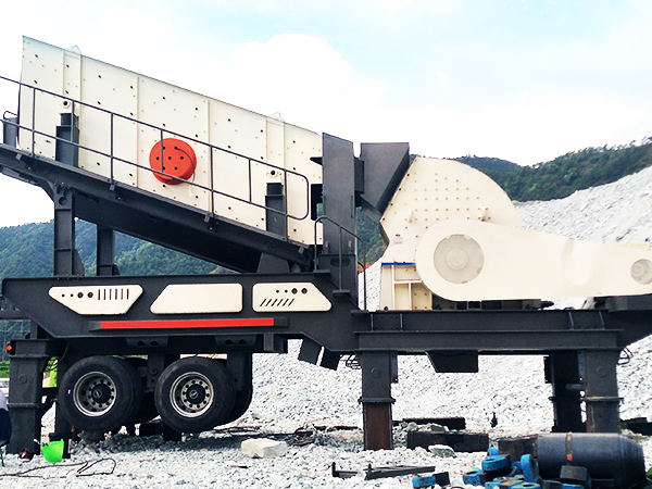 移動式鵝卵石破碎、制砂機