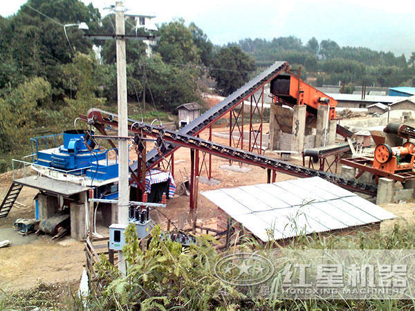 制砂生產線作業(yè)現場